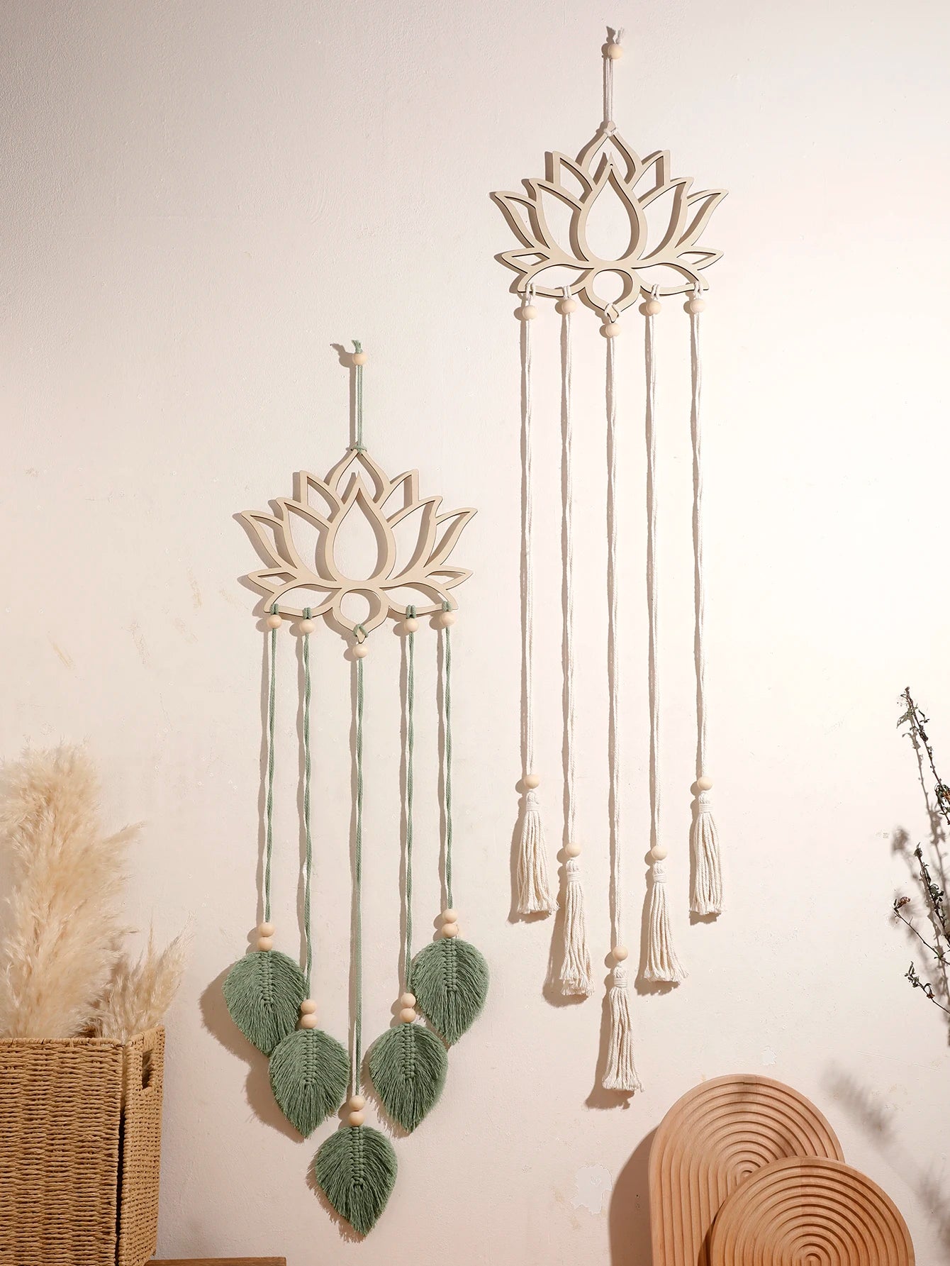 Boho Lotus Macrame Wall Hanging